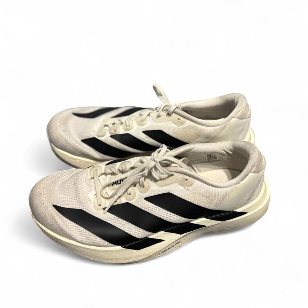 Adidas Men's White and Cream Trainers